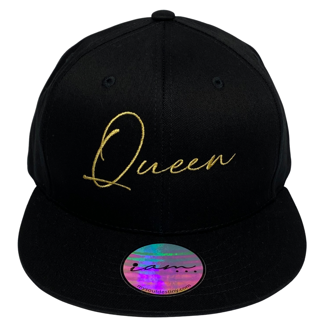 ' QUEEN ' Flat Brim Hat