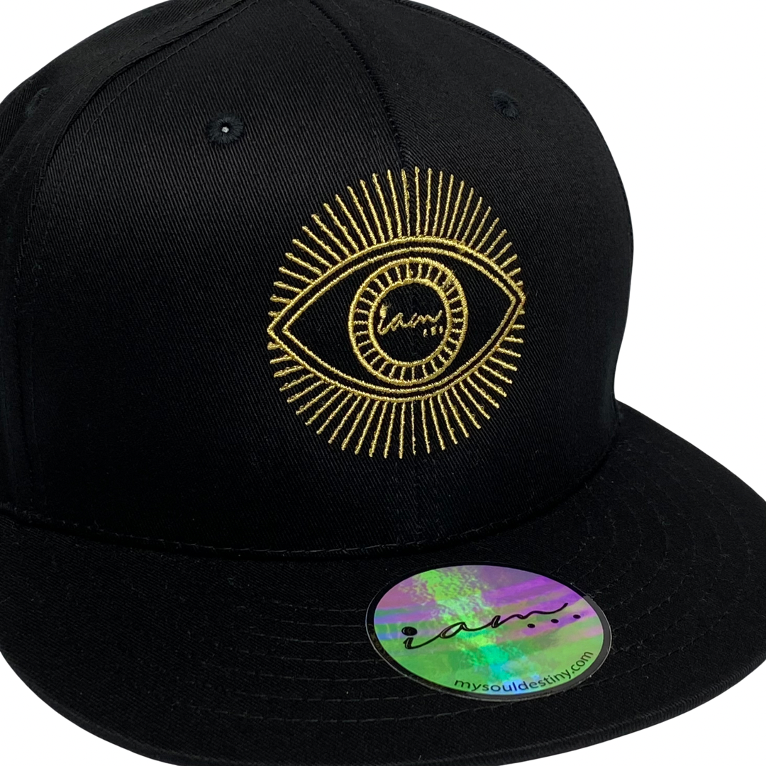 ' EYE am CLASSiC ' Flat Brim Hat