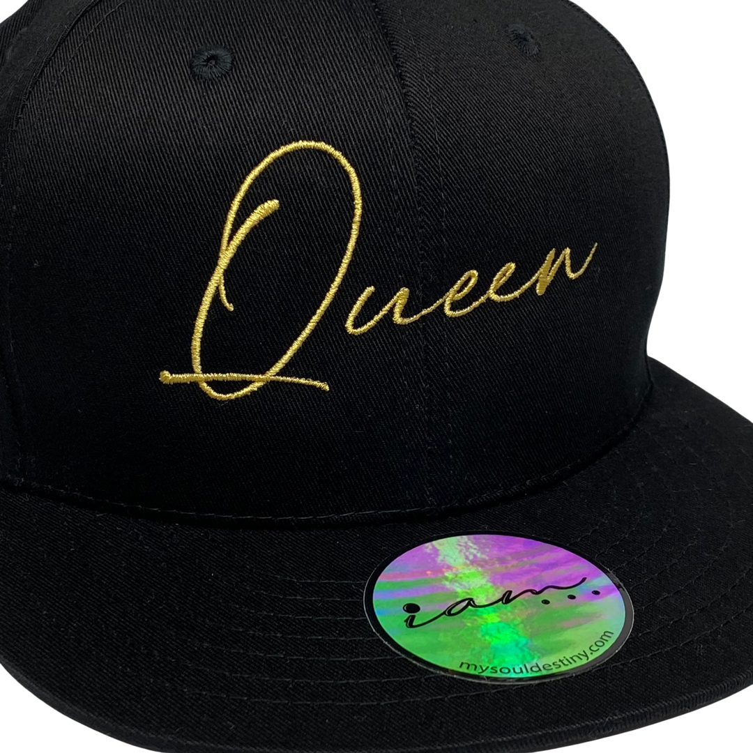 ' QUEEN ' Flat Brim Hat