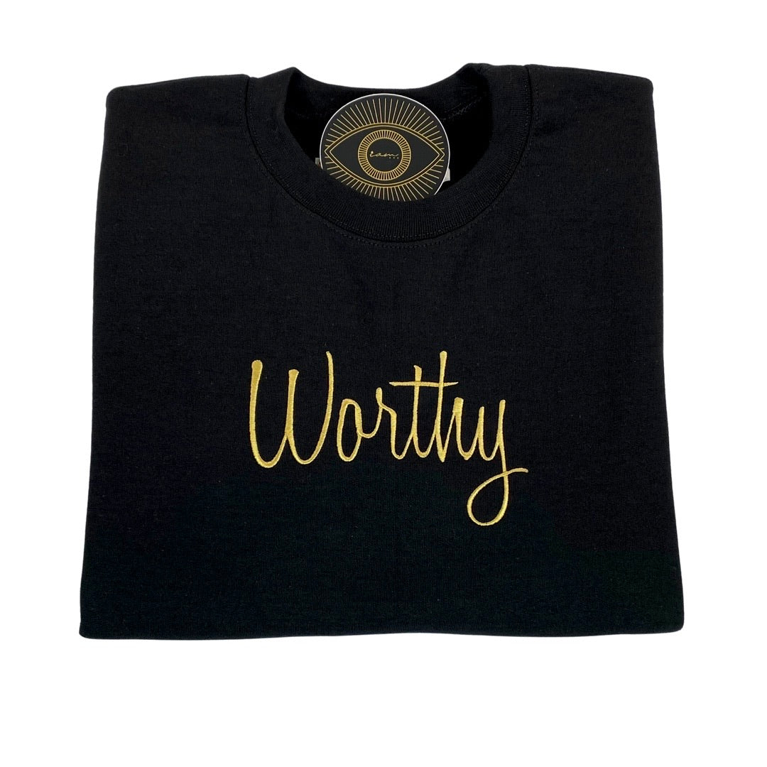 ' WORTHY ' Crewneck Sweater